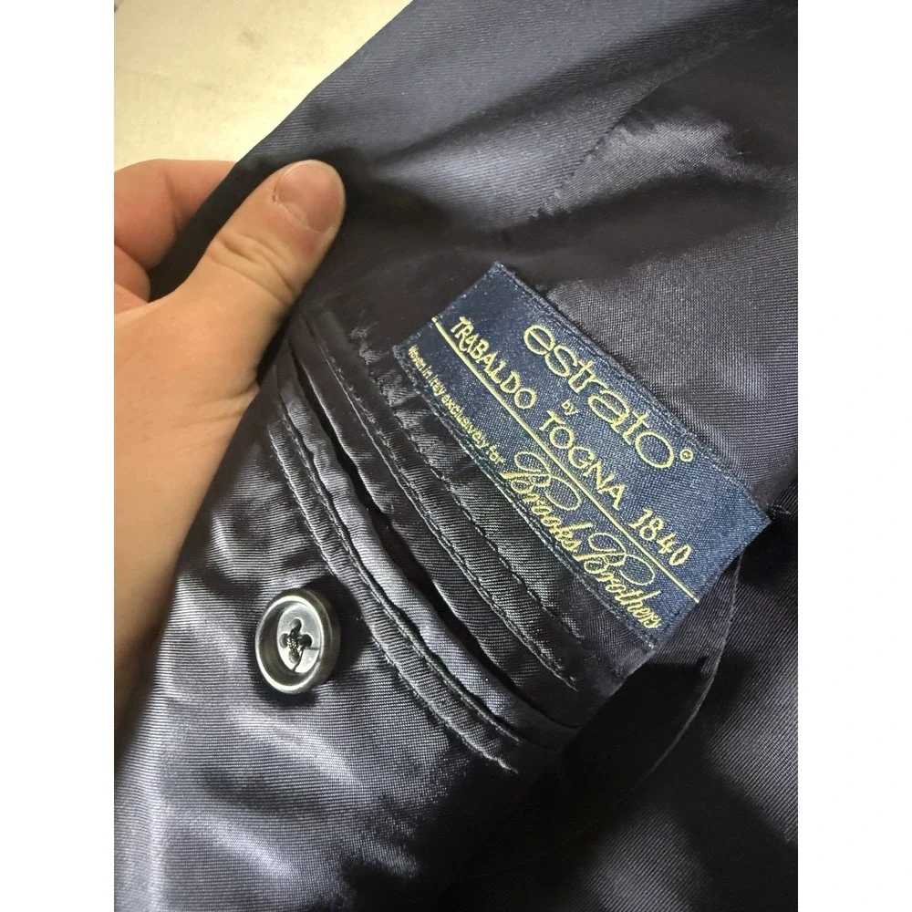 Brooks Brothers Blazer 44L 1818 Regent Suit Wool Blue 2 Button Made in USA